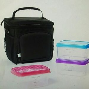 Meal prep bag with containers
